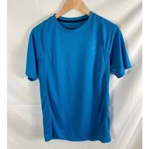 hind men's athletic short sleeve shirt blue size medium